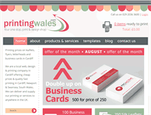 Tablet Screenshot of printingwales.com